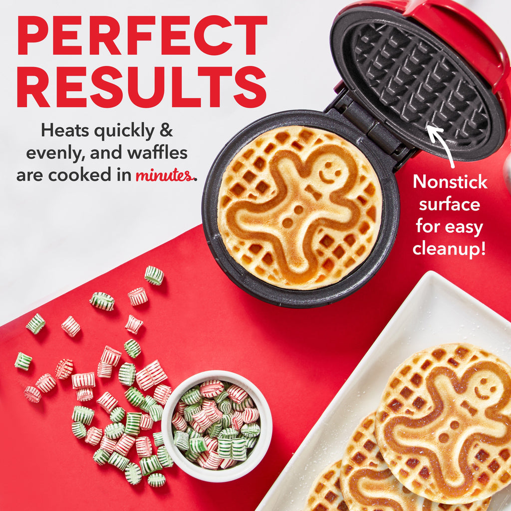 Holiday Mini Waffle Maker 2-Pack